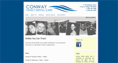 Desktop Screenshot of conwayfamilydentalcare.com