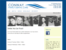 Tablet Screenshot of conwayfamilydentalcare.com